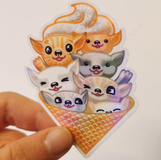 Die-Cut-Sticker "Ice Cats"