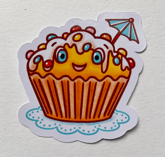 Die-Cut-Sticker "Happy Breakfast Muffin"