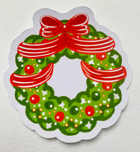 Die-Cut-Sticker "Christmas Wreath"