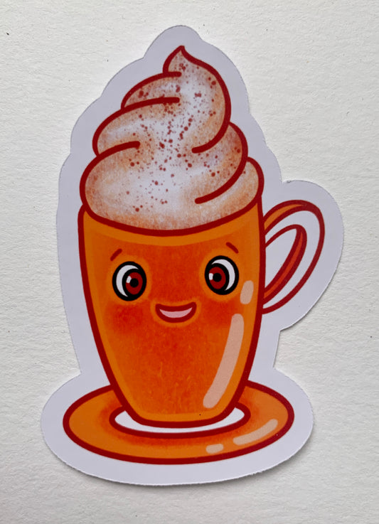 Die-Cut-Sticker "Happy Breakfast Hot Chocolate"