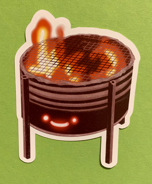 Die-Cut-Sticker "Little Camping Grill"