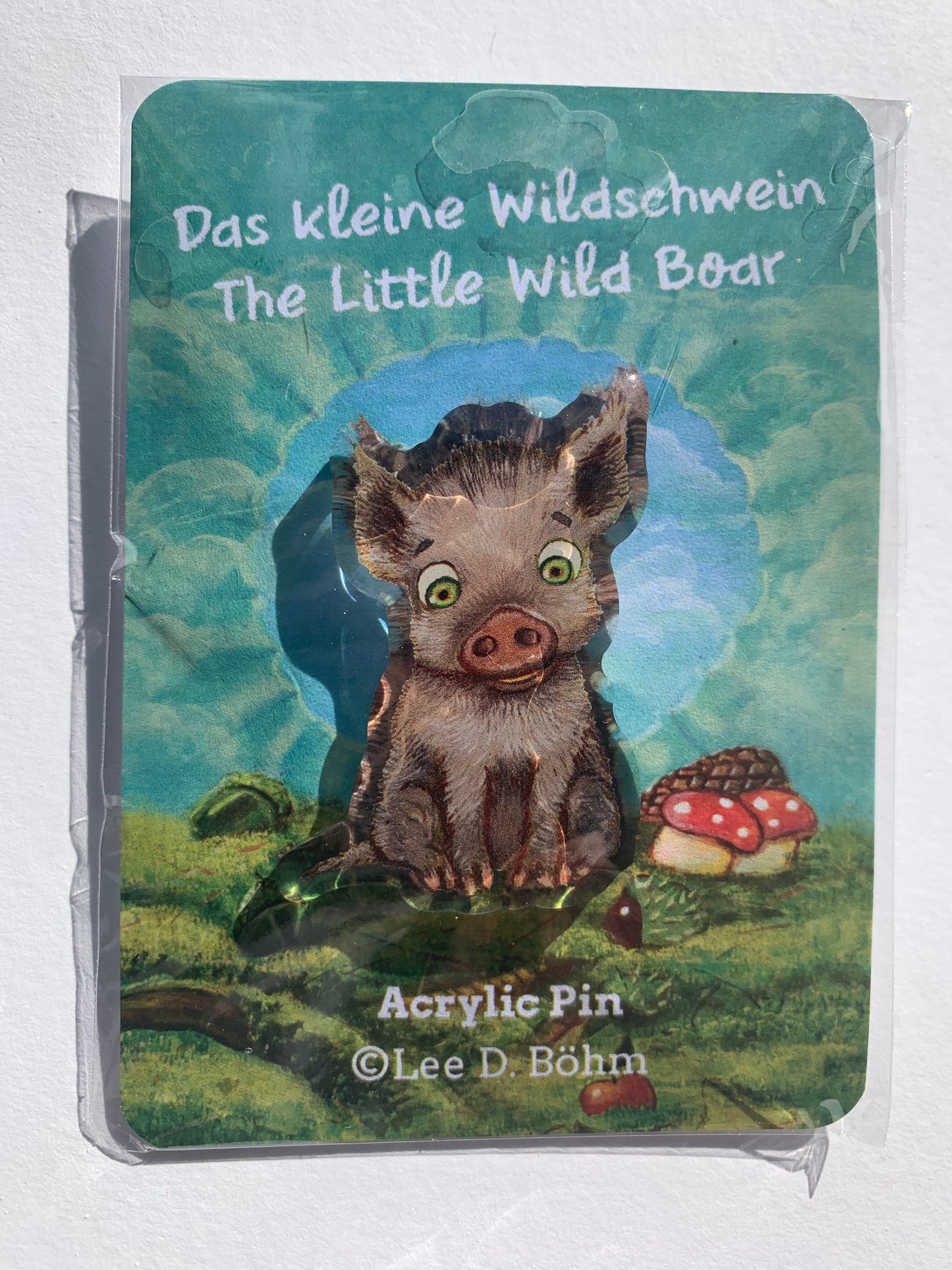 Acryl Pin „Kleines Wildschwein“