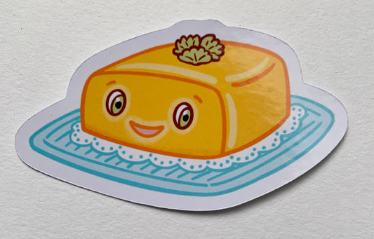 Die-Cut-Sticker "Happy Breakfast Butter"