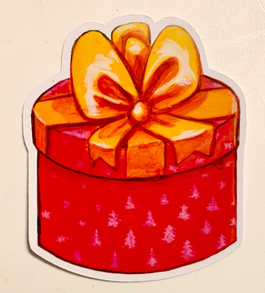 Die-Cut-Sticker "Geschenkbox"