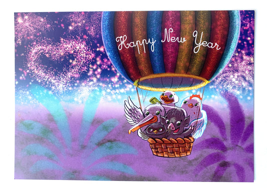 Postkarte „Happy New Year“