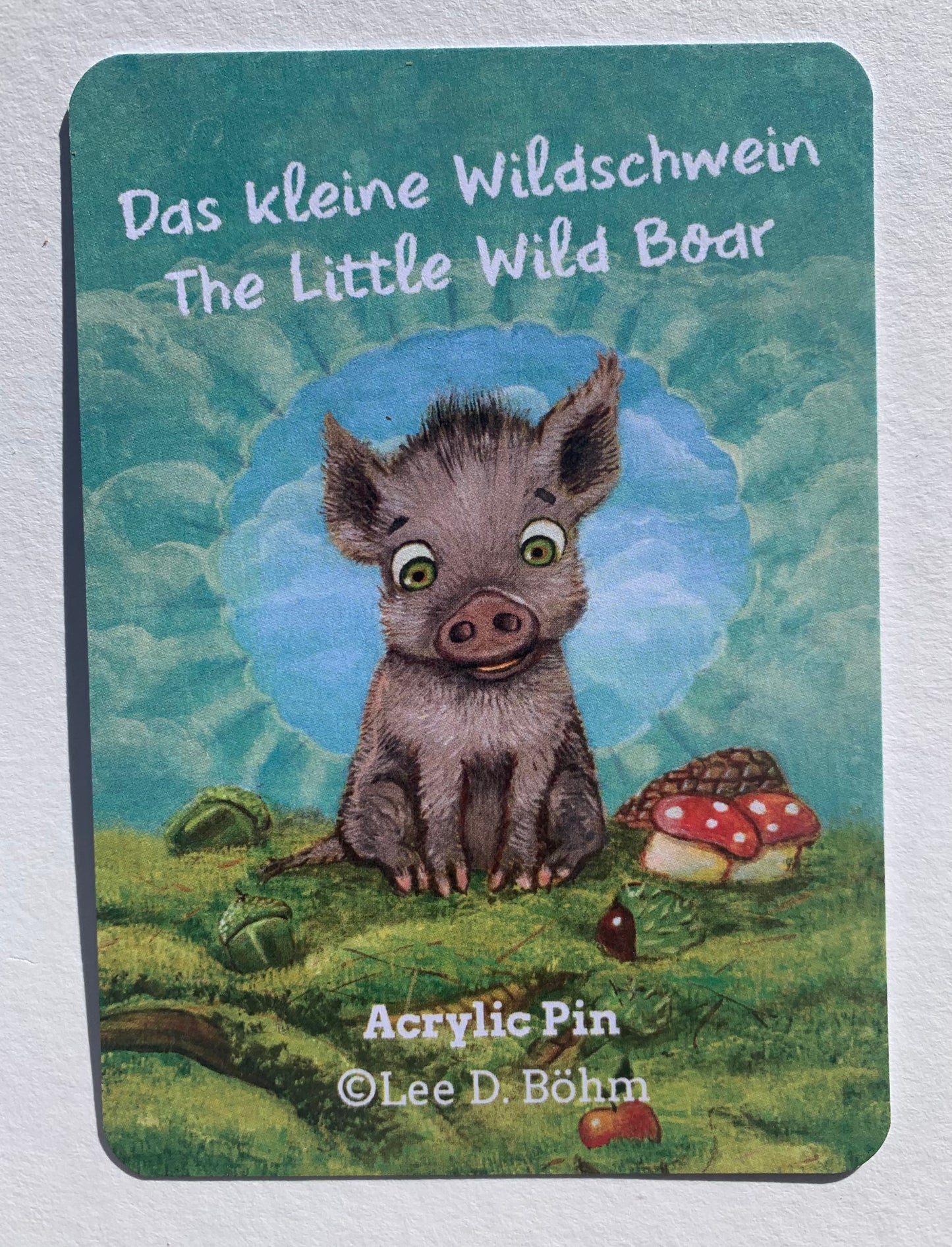 Acryl Pin „Kleines Wildschwein“
